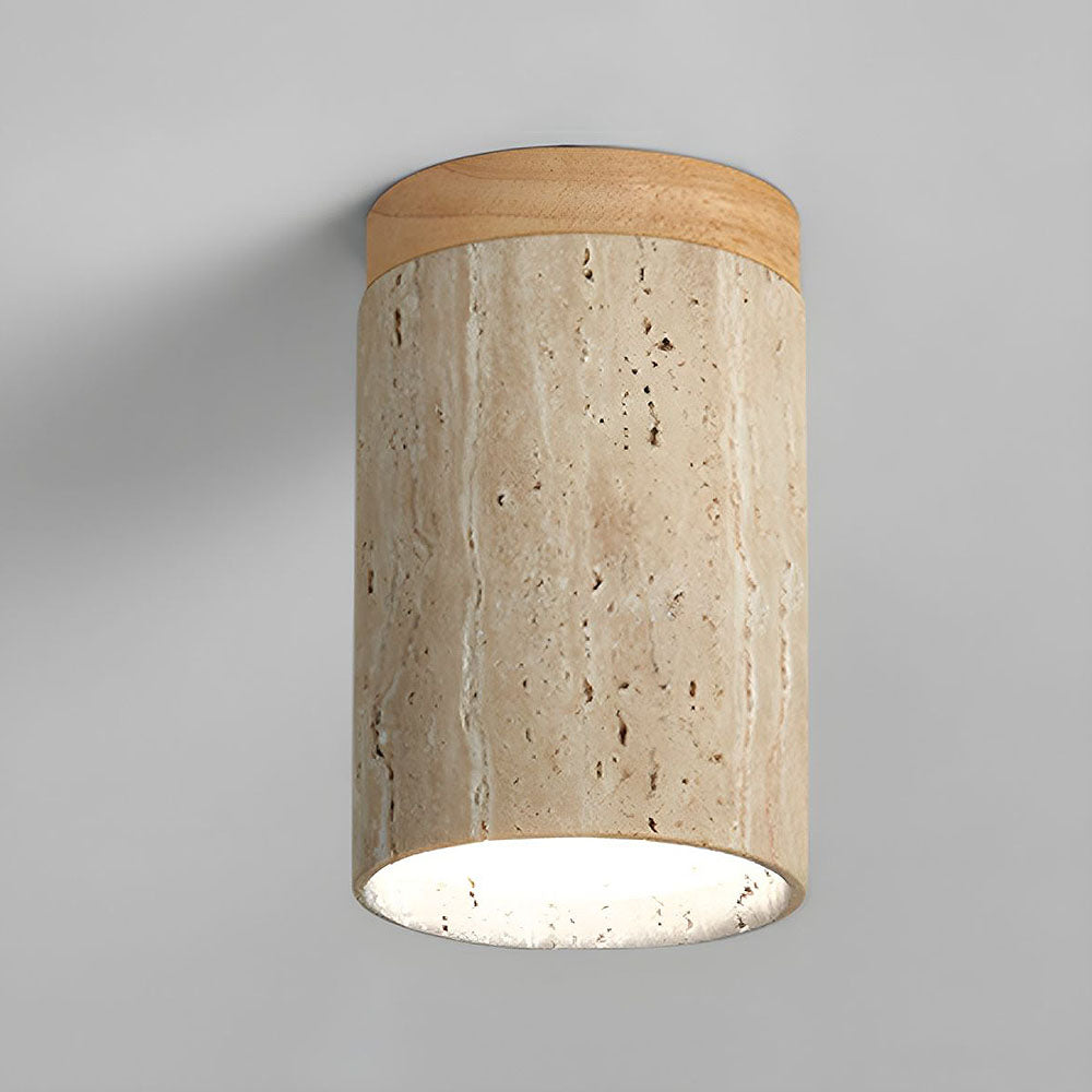 Wooden Simplicity Cylindrical Ceiling Light for Hallway – Elegant and Modern Lighting Solution for Your Home