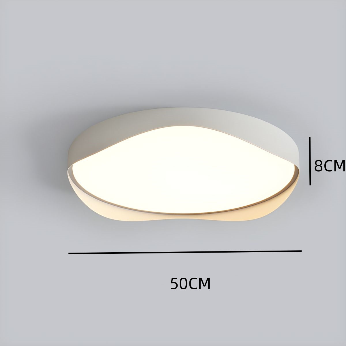 Energy-Efficient LED White Flush Mount Ceiling Light - Modern Design for Bright, Stylish Illumination in Any Room