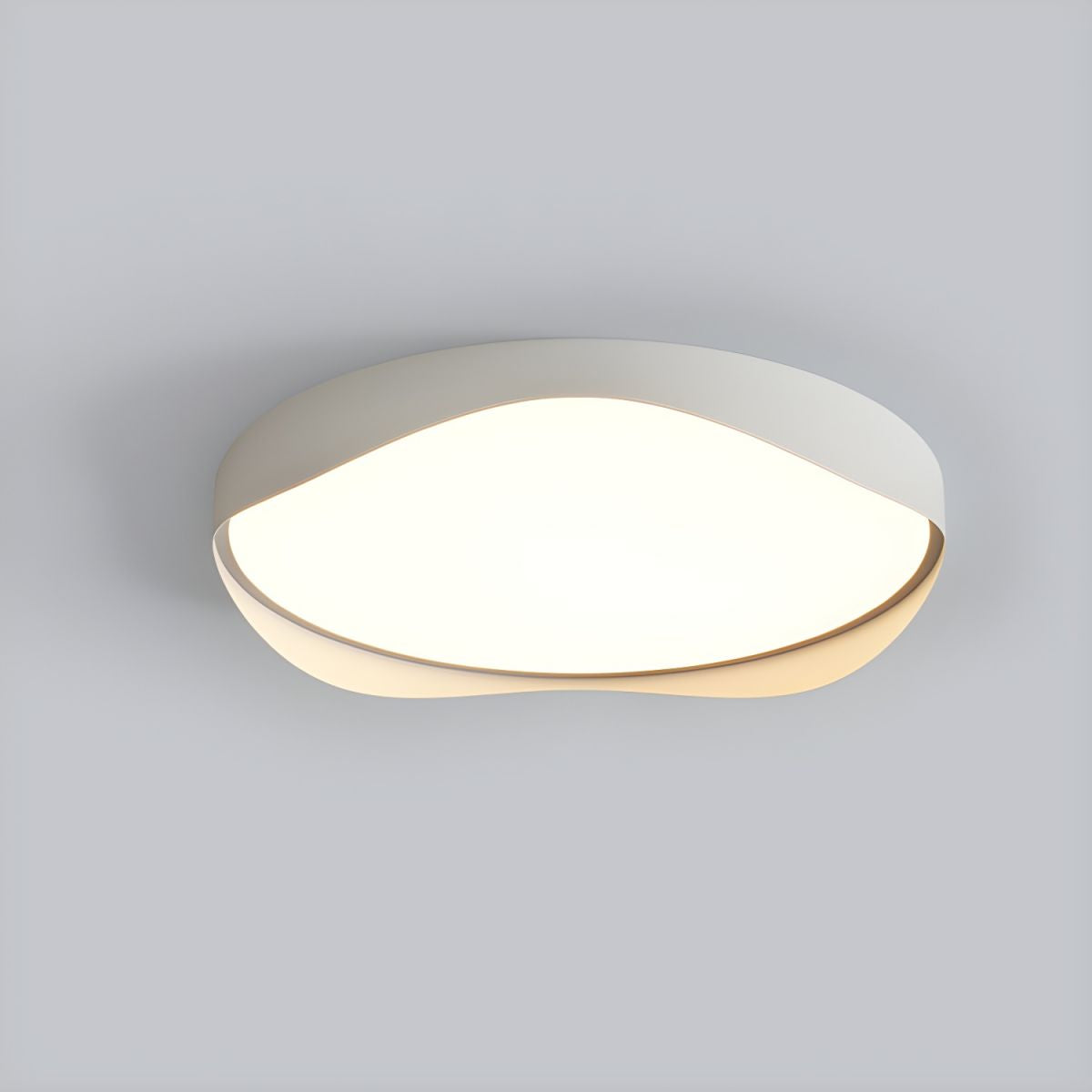 Energy-Efficient LED White Flush Mount Ceiling Light - Modern Design for Bright, Stylish Illumination in Any Room