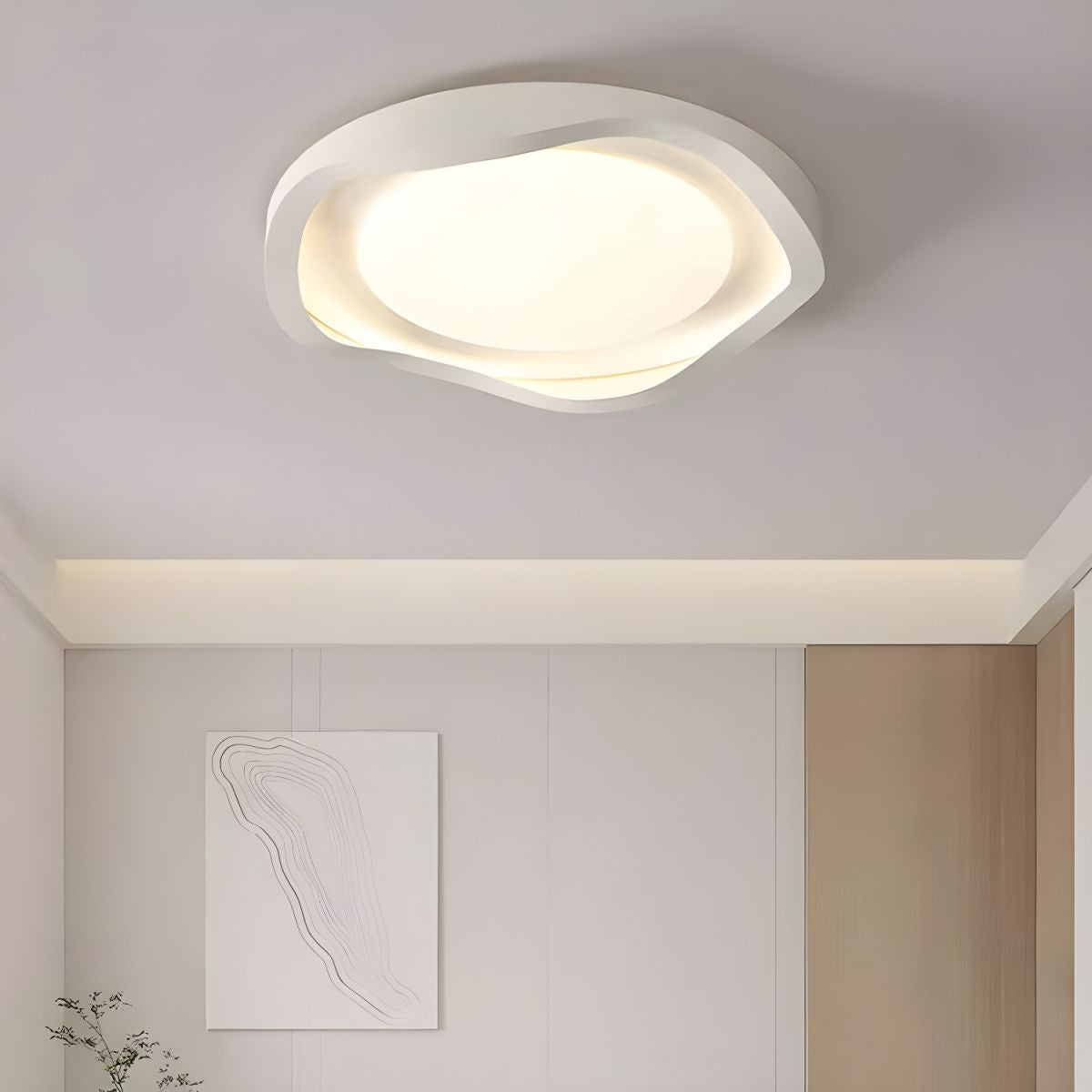 Geometric LED Acrylic Ceiling Light Fixture for Modern Home Décor – Stylish Illumination for Living Room, Bedroom & Hallway