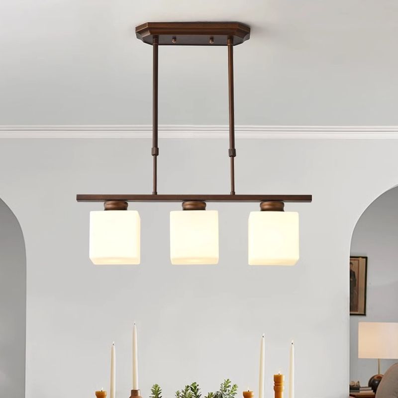 Elegant Multi-Head Glass Pendant Lighting for Kitchen Islands - Stylish Ceiling Fixture for Modern Home Interiors