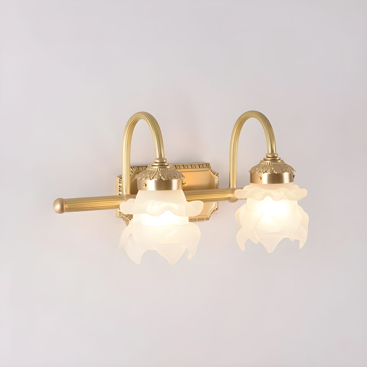 Elegant Gold Arc Wall Lights for Bathrooms - Stylish Metal Lighting Fixtures to Enhance Your Space and Create Ambience