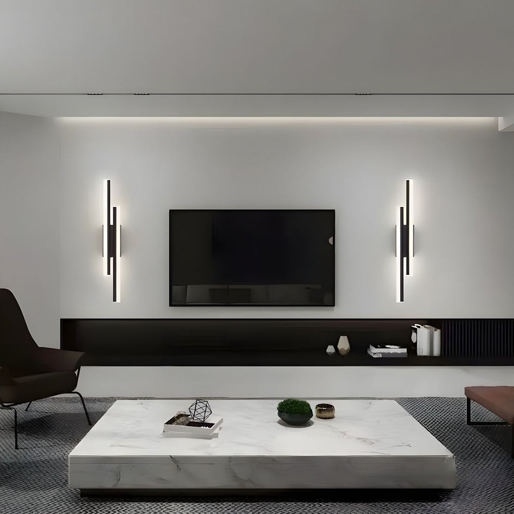 Aplique de pared LED de metal acrílico, accesorio de iluminación
