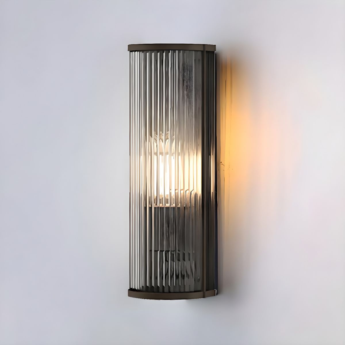 Sleek Grey Contemporary Outdoor Wall Light - Modern Design for Stylish Garden and Patio Illumination