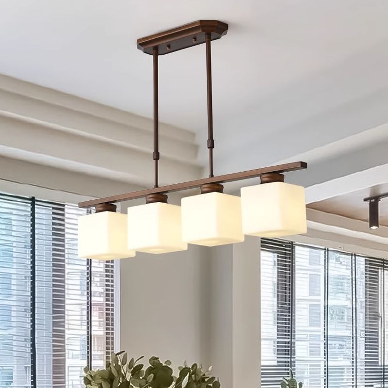 Elegant Multi-Head Glass Pendant Lighting for Kitchen Islands - Stylish Ceiling Fixture for Modern Home Interiors