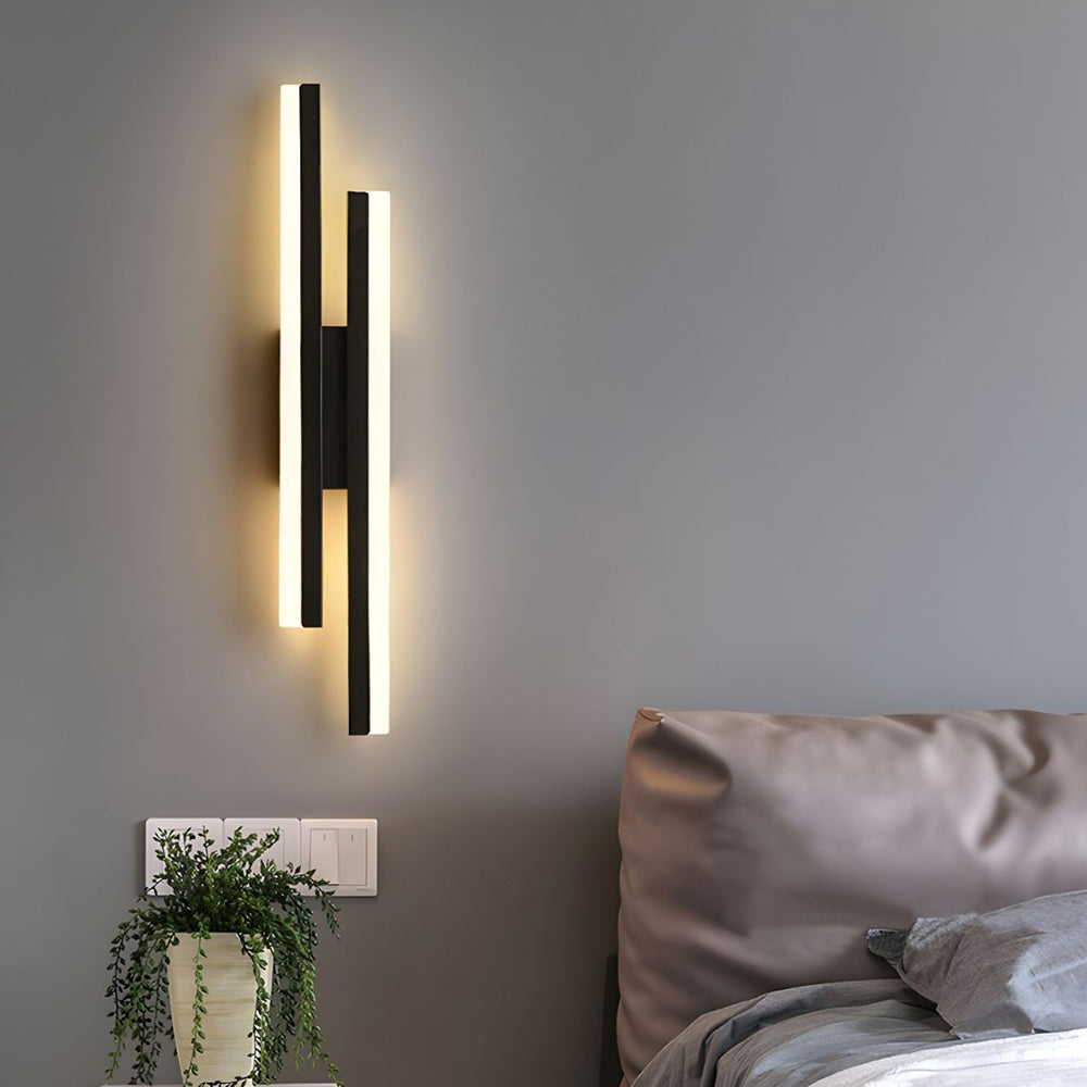 Aplique de pared LED de metal acrílico, accesorio de iluminación
