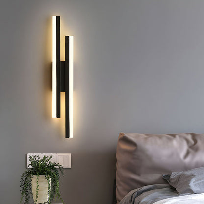 Aplique de pared LED de metal acrílico, accesorio de iluminación