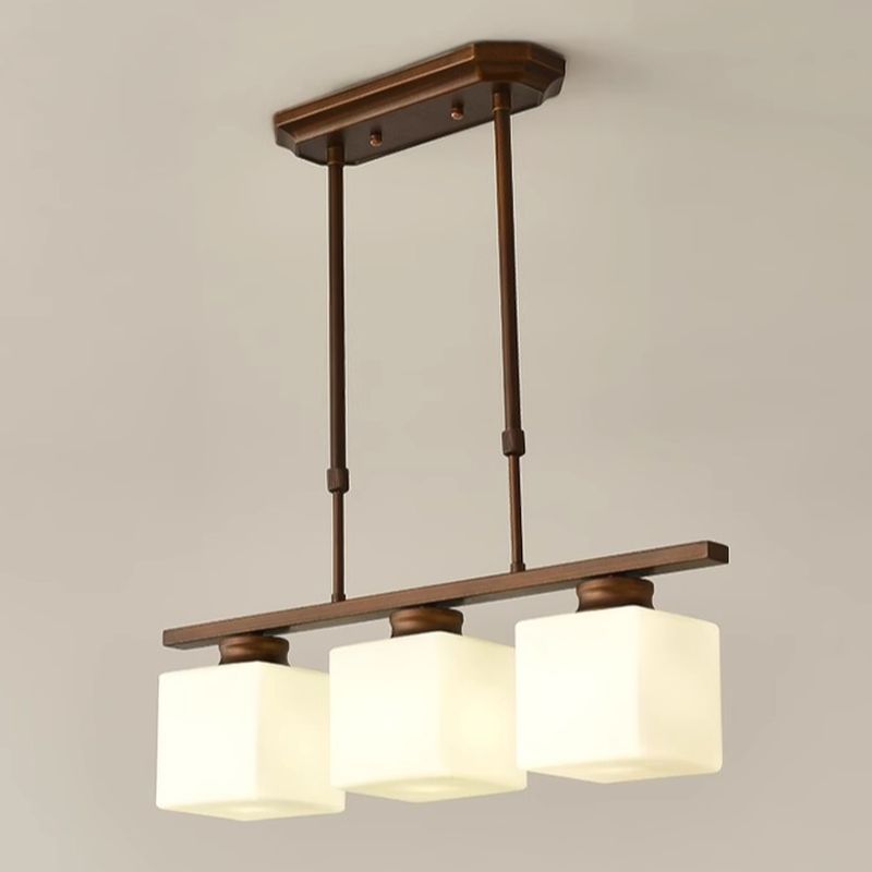 Elegant Multi-Head Glass Pendant Lighting for Kitchen Islands - Stylish Ceiling Fixture for Modern Home Interiors