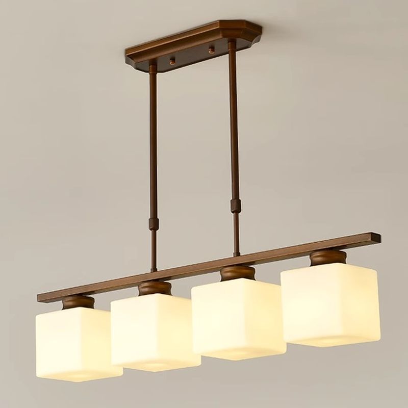 Elegant Multi-Head Glass Pendant Lighting for Kitchen Islands - Stylish Ceiling Fixture for Modern Home Interiors