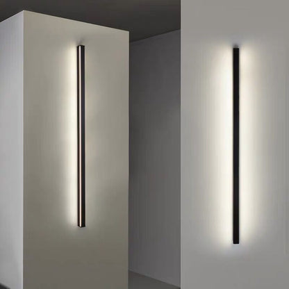 Barre lumineuse murale LED noire moderne
