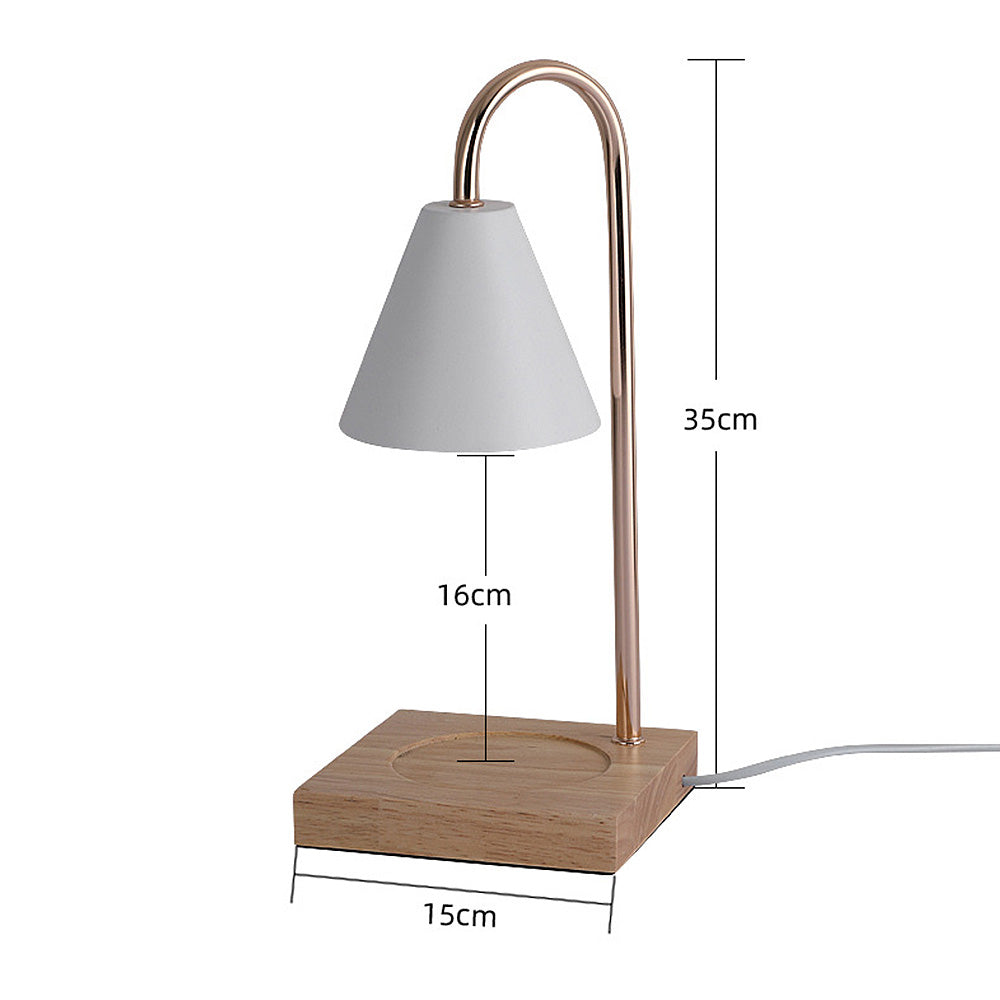 Contemporary Simple Iron Mini Warming Candle Lamp for Bedroom Ambience and Relaxation