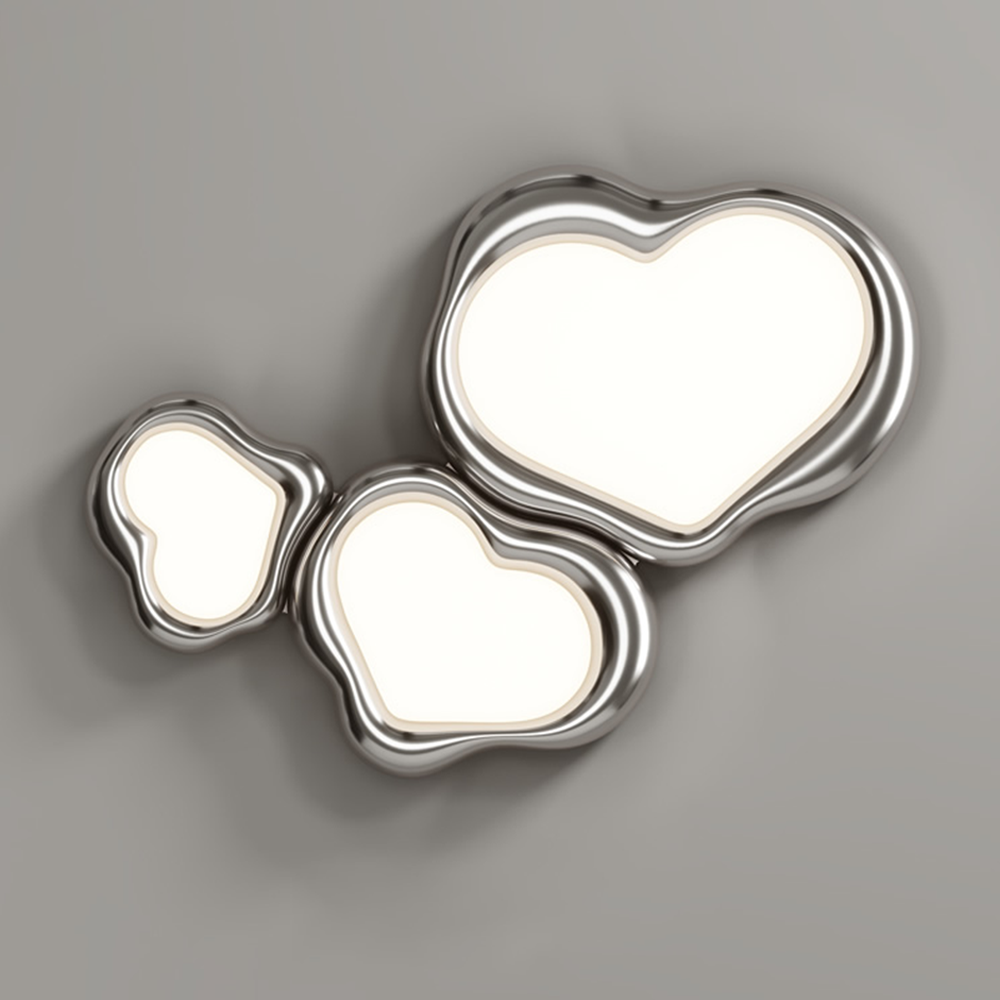 Heart-Shaped Resin Ceiling Light Fixture – Elegant Home Lighting for a Romantic Ambience in Any Room