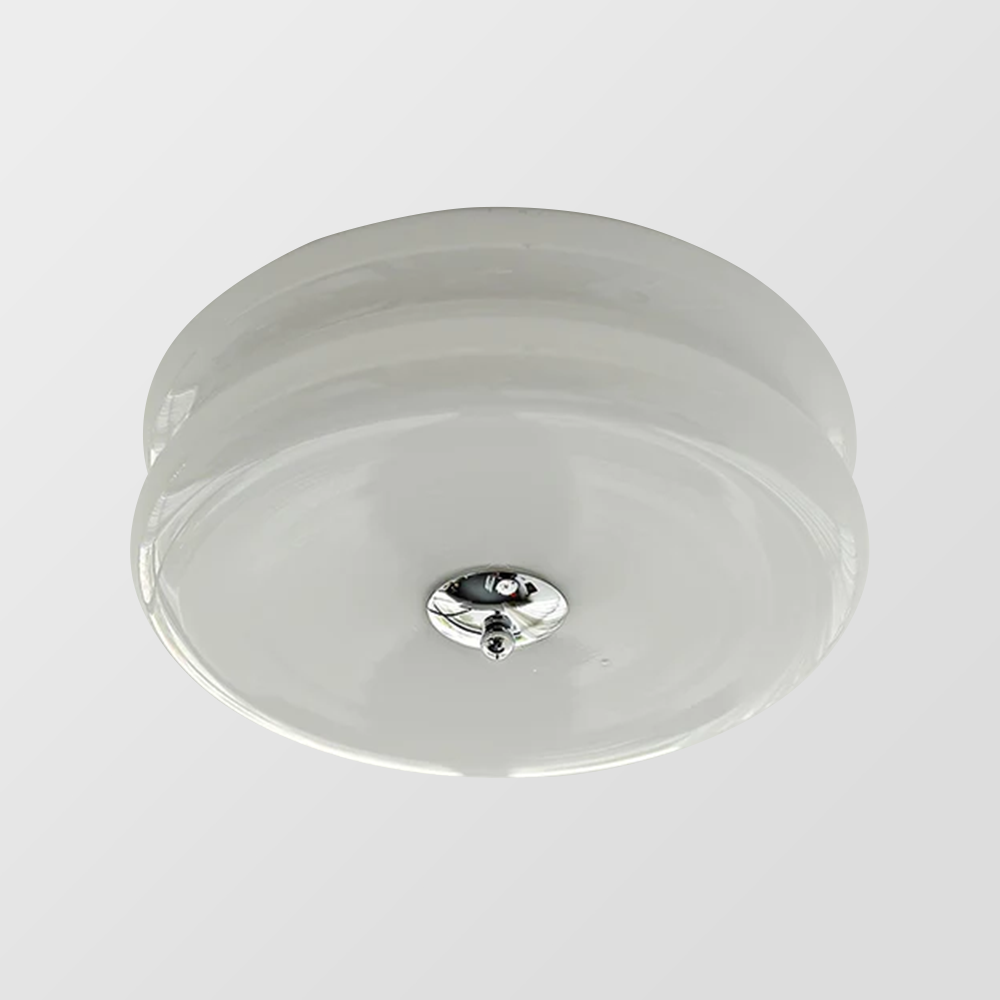 Art Deco Cream Cake Ceiling Light Fixture - Elegant Simple Design for Stylish Home Illumination and Vintage Charm