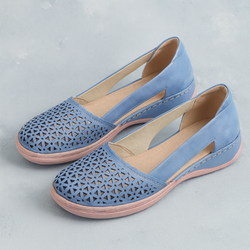 Women's Walking Slip On Flats Breathable Arch Support