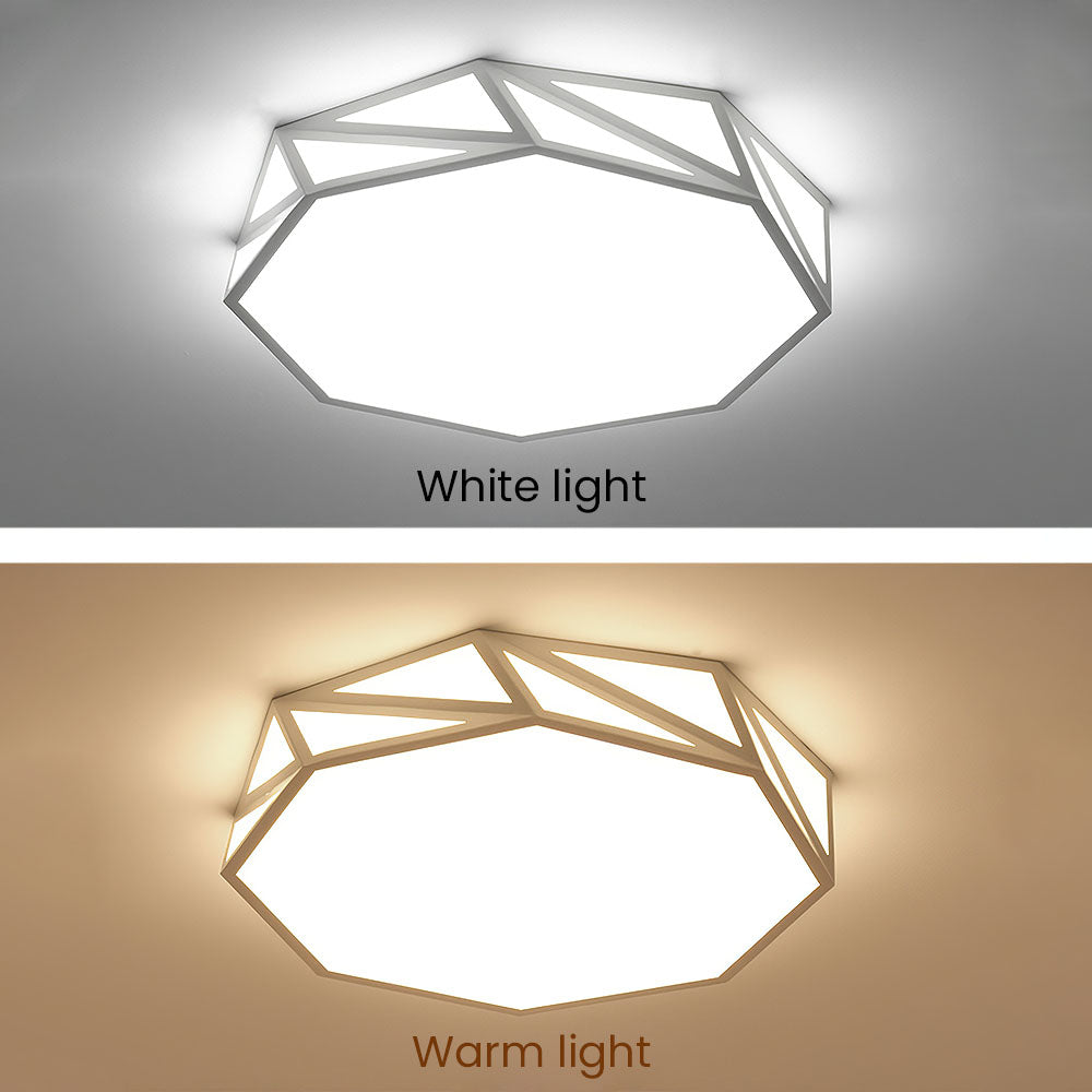 Contemporary Geometric LED Ceiling Light Fixture for Stylish Bedroom Illumination and Modern Home Décor