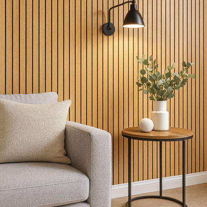 Autocollant mural 3D aspect bois panneau PVC auto-adhésif étanche