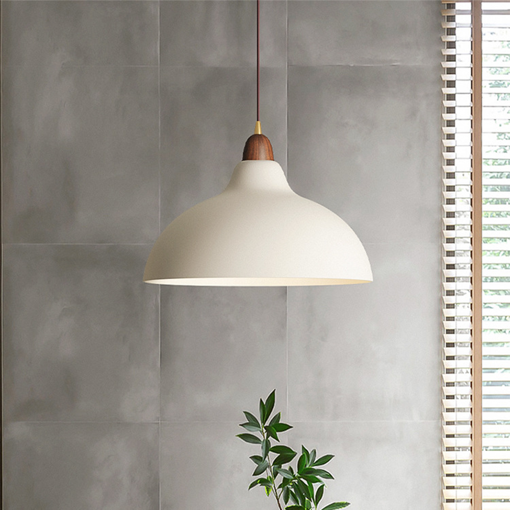 Nordic Luxury White Pendant Light for Kitchen - Elegant Hanging Ceiling Fixture for Modern Home Décor