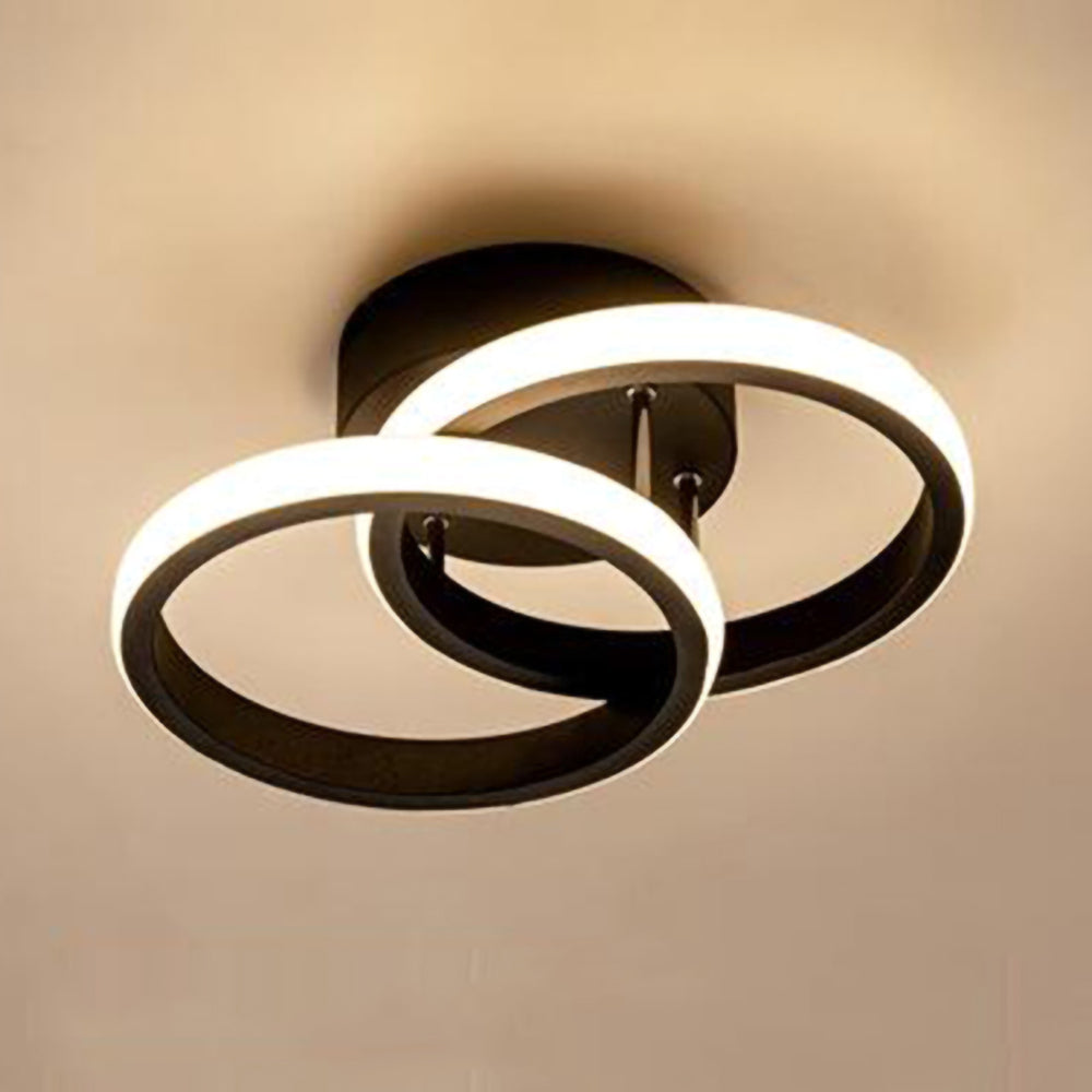 Sleek Modern Metal White LED Ceiling Light Fixture for Contemporary Home Illumination and Stylish Décor