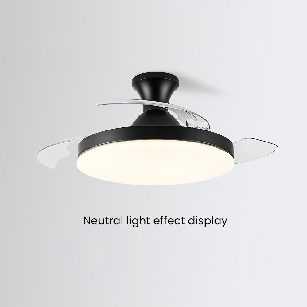 Sleek Low-Profile Bedroom Ceiling Fan with Integrated LED Light for Effortless Style and Comfort