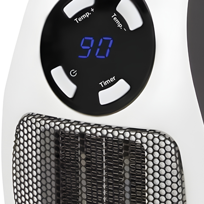 Elektryczny grzejnik przestrzenny ceramiczny do gniazdka ściennego z regulowanym termostatem