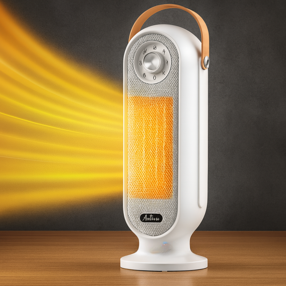 Chauffage électrique d'appoint 1500W portable intérieur avec télécommande