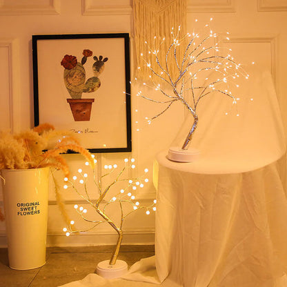 LED Table Lamp with Colourful Tree Lights