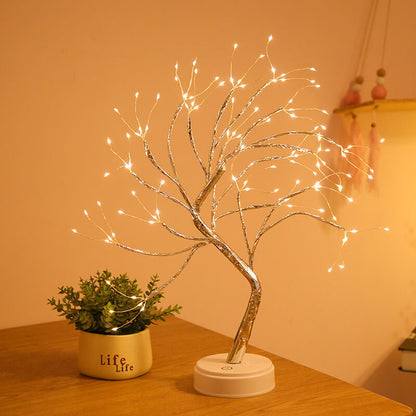 LED Table Lamp with Colourful Tree Lights