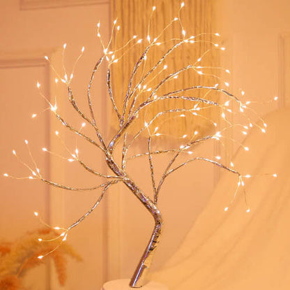 LED Table Lamp with Colourful Tree Lights