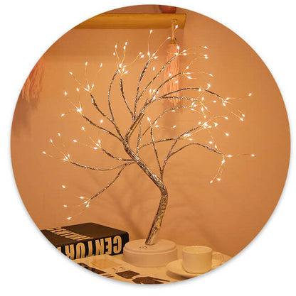 LED Table Lamp with Colourful Tree Lights