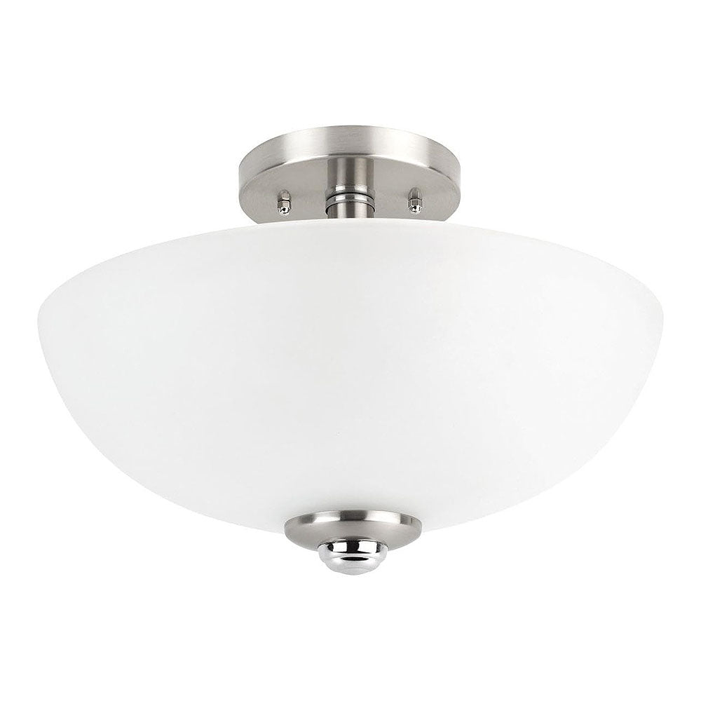 Nordic-Inspired Frosted Glass Semi-Flush Mount Ceiling Lights for Elegant Hallways and Stylish Interiors