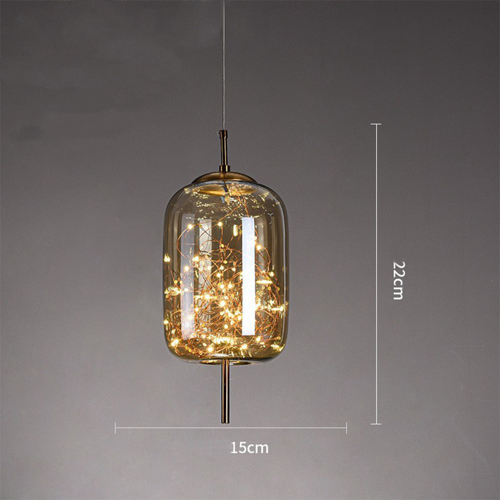 Pendant Light Glass Modern LED Ceiling Lamp