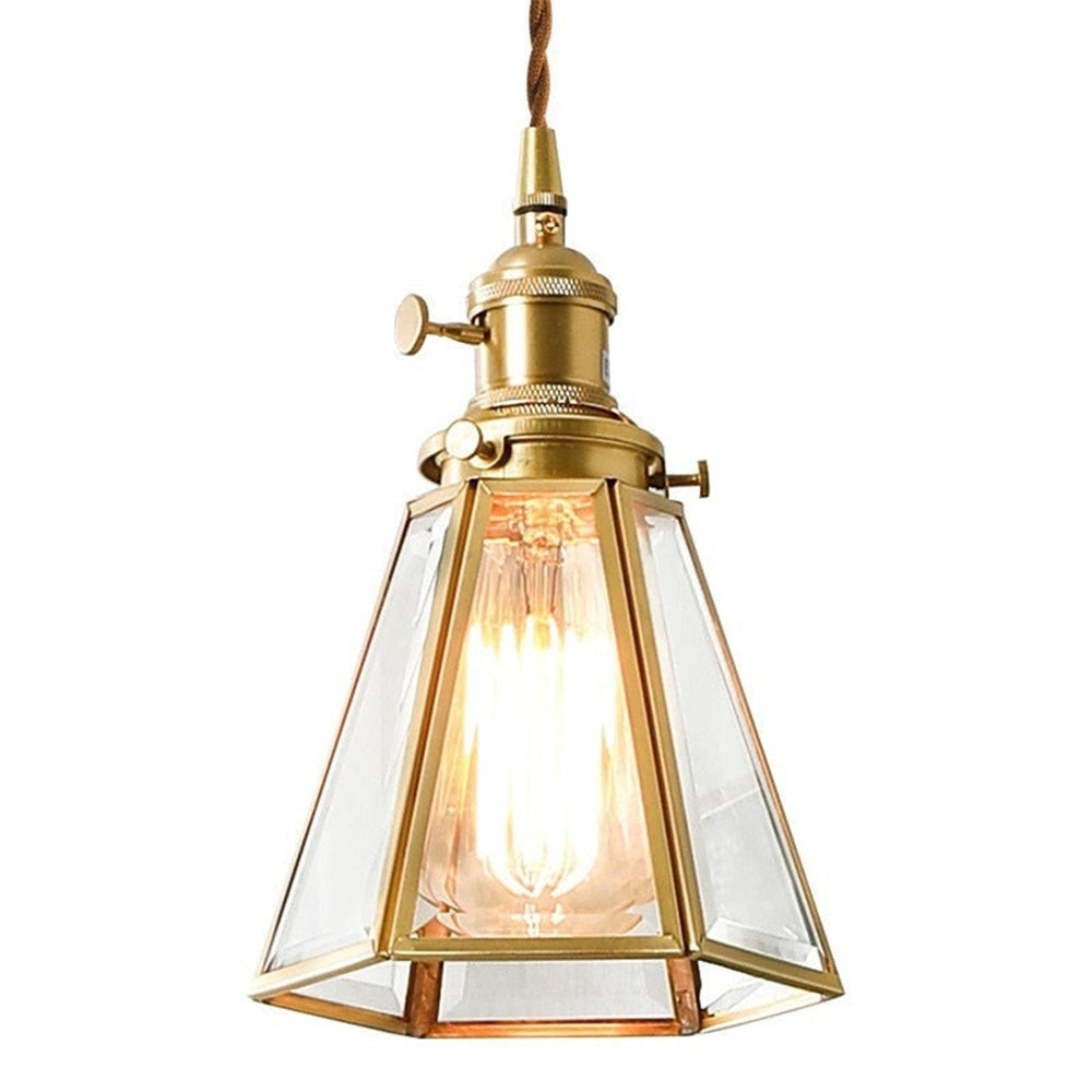 Sleek Modern Clear Glass Pendant Light with Stylish Metal Accents for Contemporary Home Décor