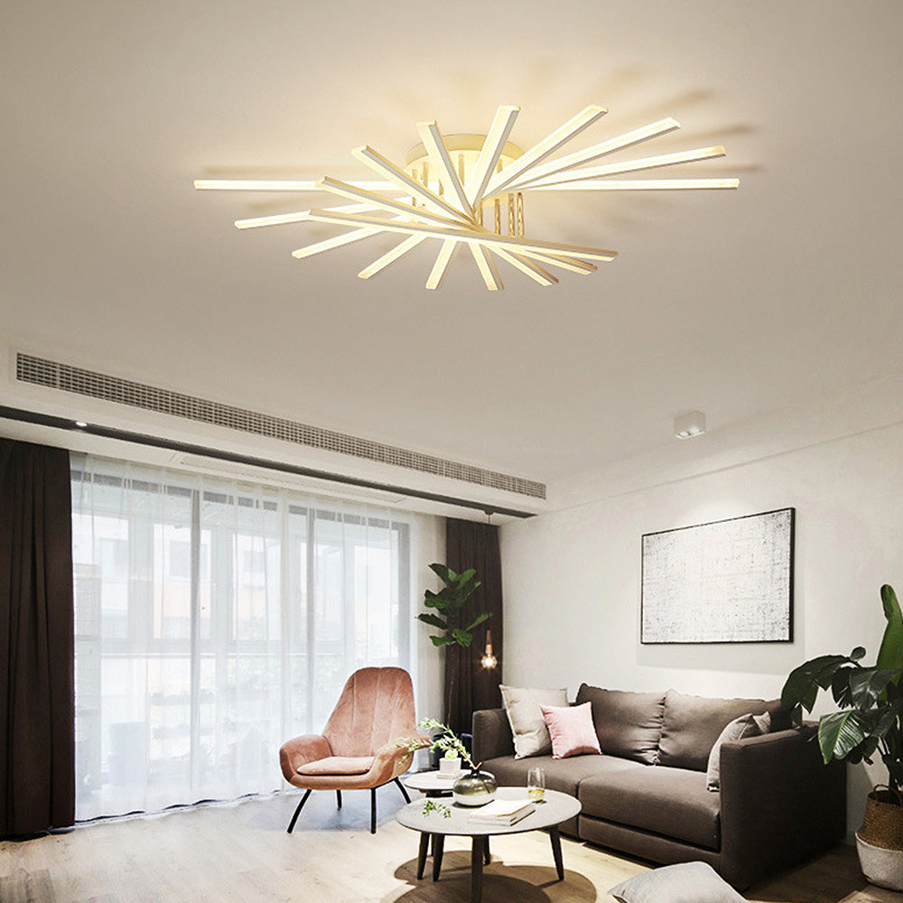 Nordic Minimalist Metal LED Ceiling Light: Stylish Creative Illumination for Modern Interiors