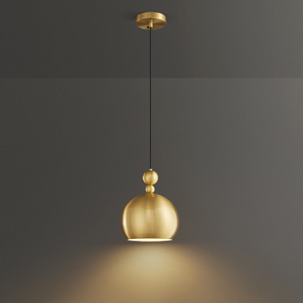 Elegant Modern Brass Gold Pendant Light for Bedroom - Stylish Ceiling Fixture to Enhance Your Home Décor and Ambiance