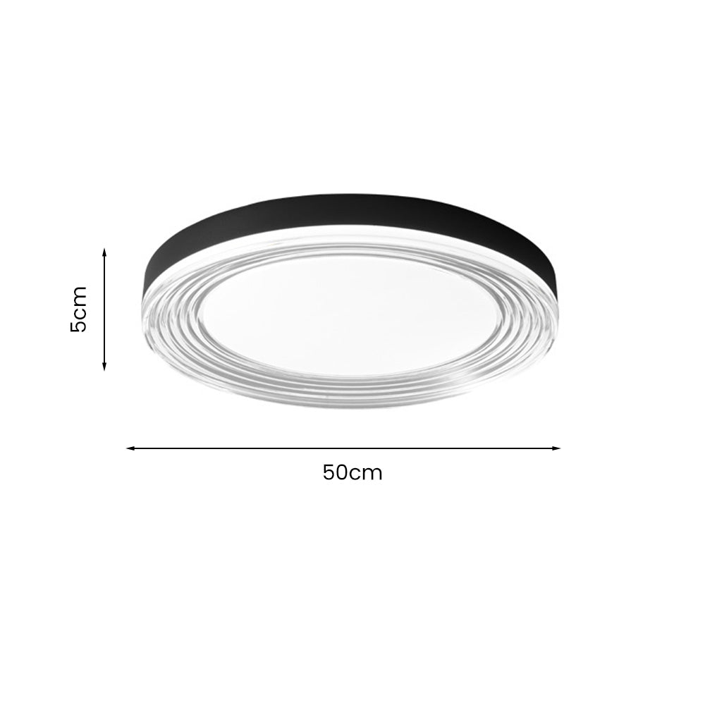 Nordic Style LED Round Ceiling Light for Bedroom - Modern Illumination Fixture for Home Decor and Ambient Lighting