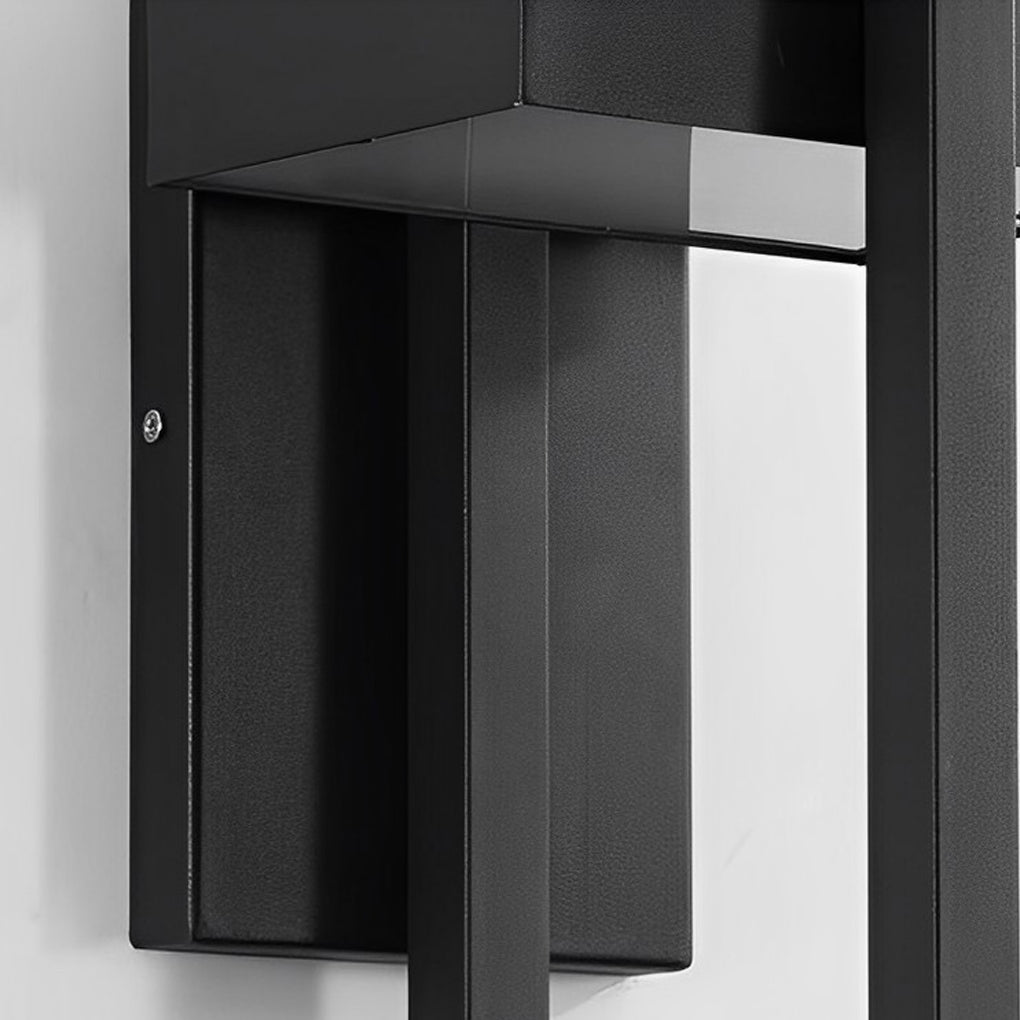 Lámpara de pared para exterior moderna LED negra
