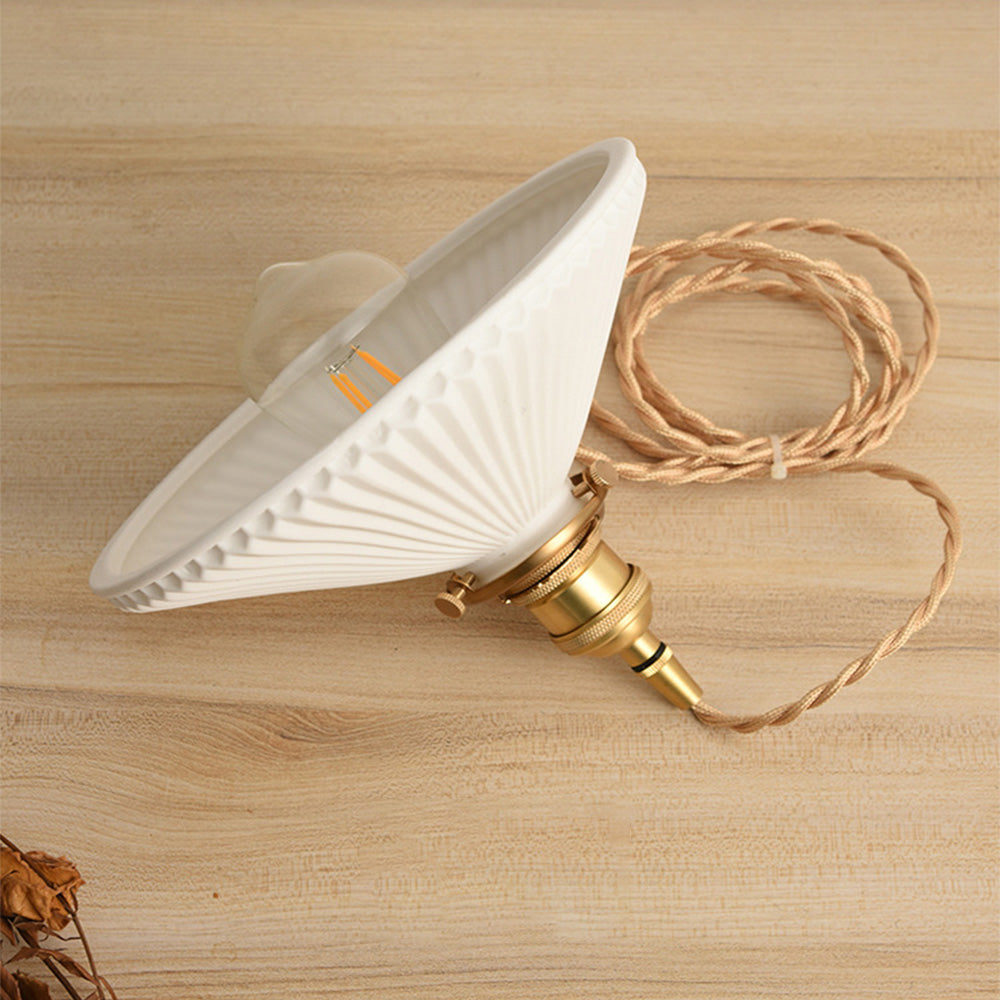 Sleek Minimalist White Ceramic Pendant Light for Elegant Home Décor and Ambient Illumination