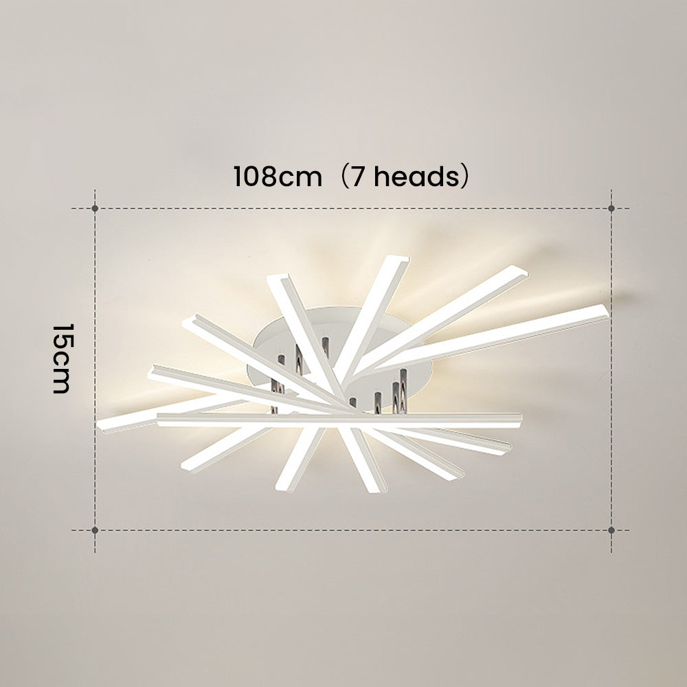 Nordic Minimalist Metal LED Ceiling Light: Stylish Creative Illumination for Modern Interiors