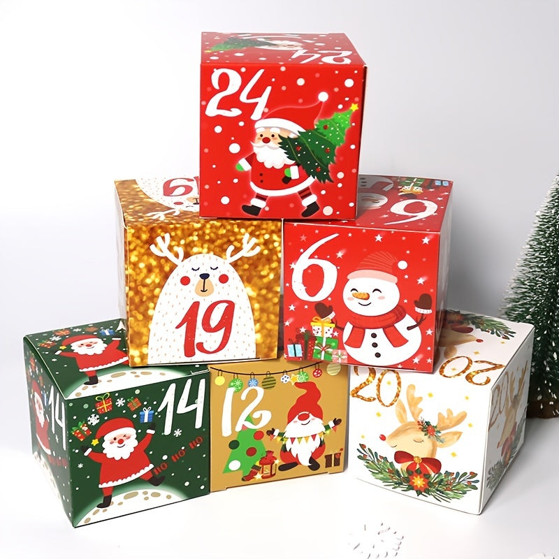 Geschenkboxen Weihnachts-Adventskalender-Set