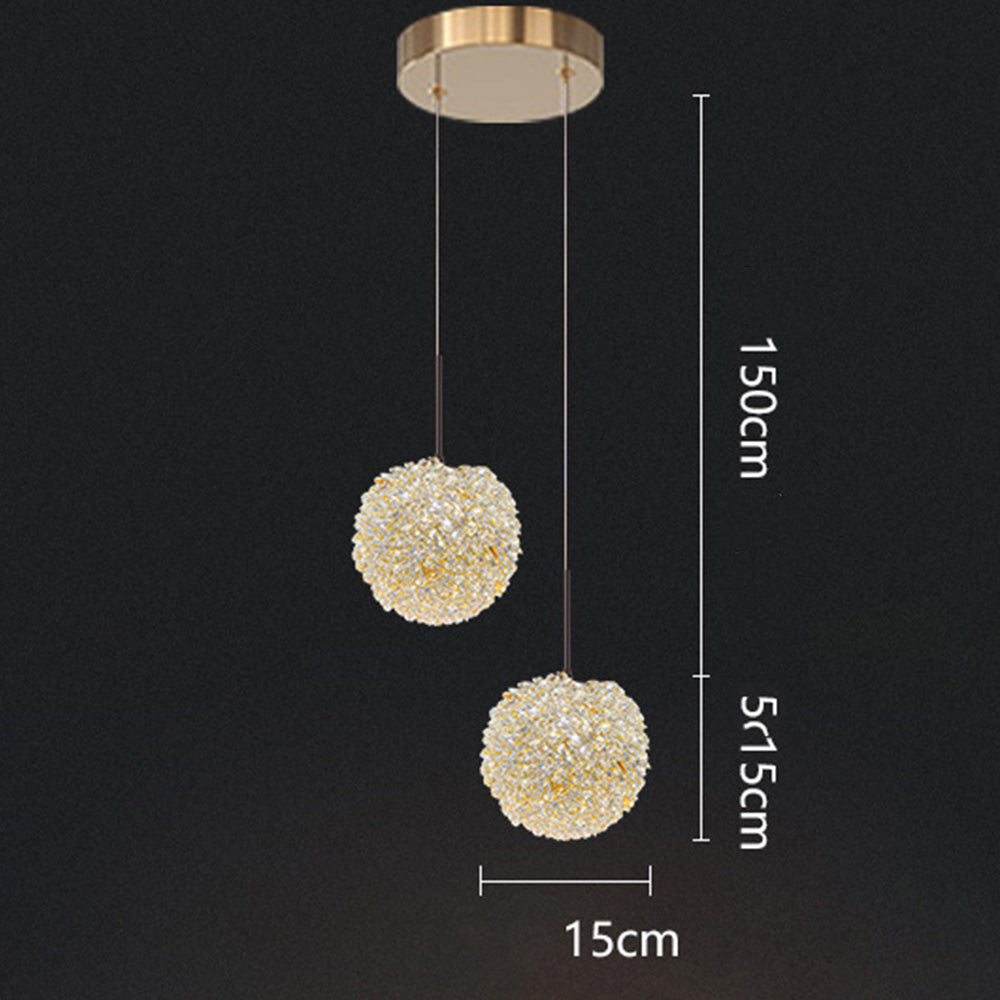 Elegant Modern Crystal Pendant Light - Romantic Illumination for Stylish Home Décor