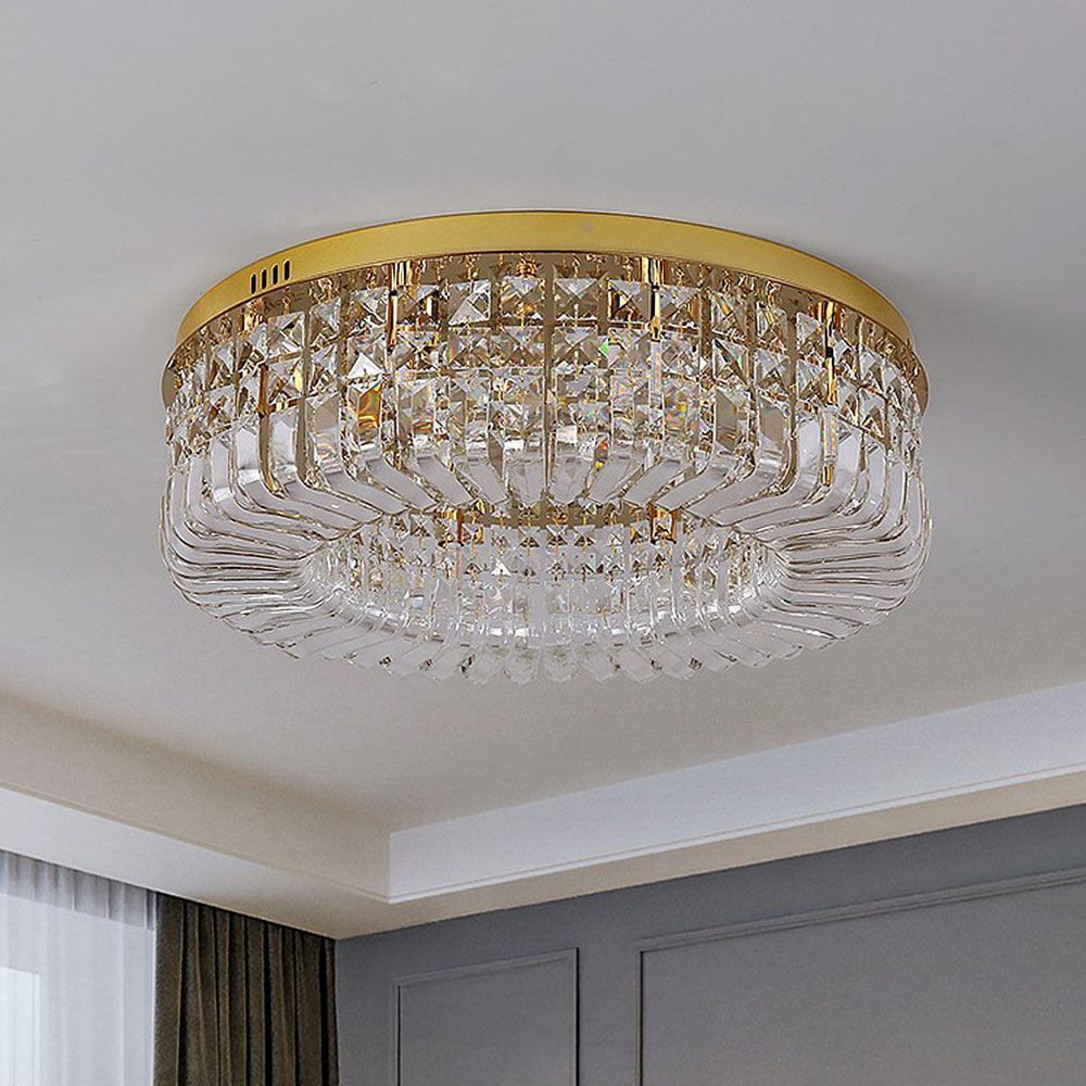 Contemporary Crystal Flush Ceiling Lights for Stylish Bedrooms and Elegant Home Décor Solutions