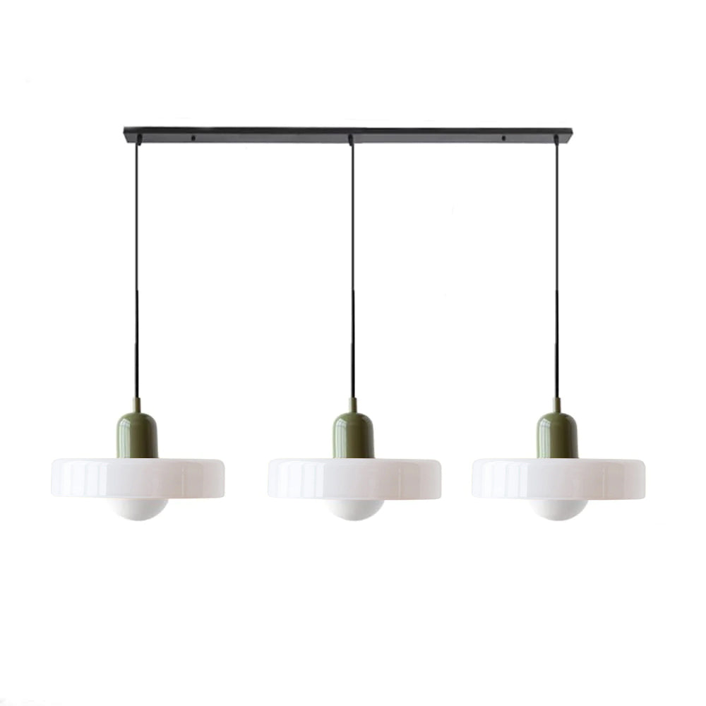 Contemporary 3-Head Glass Pendant Light - Stylish Modern Art Decor for Elegant Home Interiors