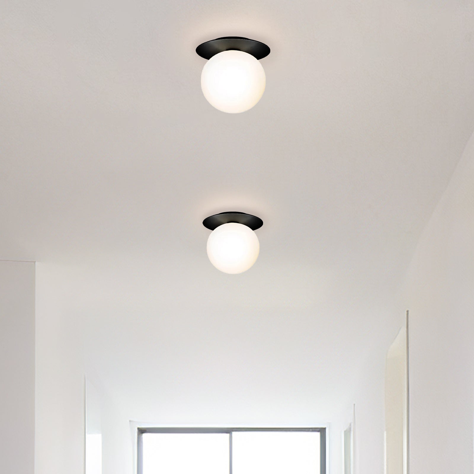 Contemporary Glass Ceiling Lights for Hallways - Stylish Illumination Solutions for Modern Interiors