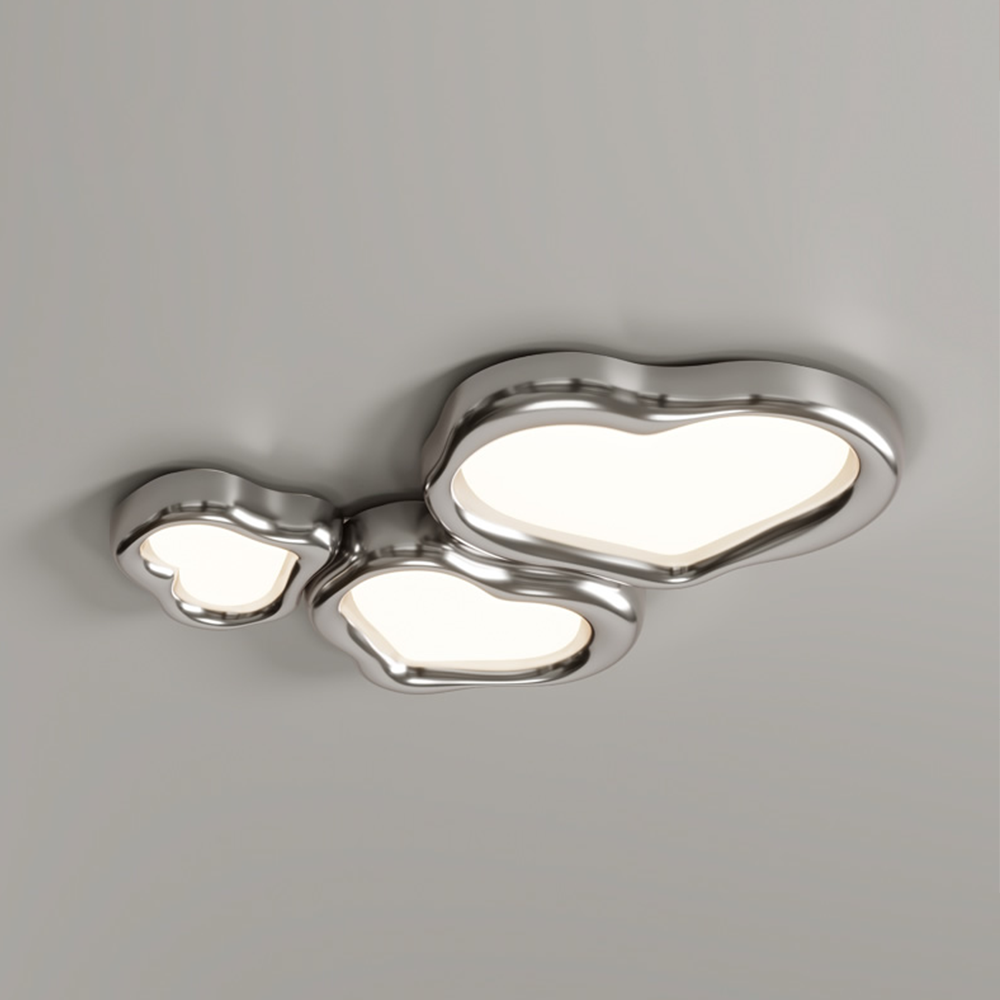 Heart-Shaped Resin Ceiling Light Fixture – Elegant Home Lighting for a Romantic Ambience in Any Room