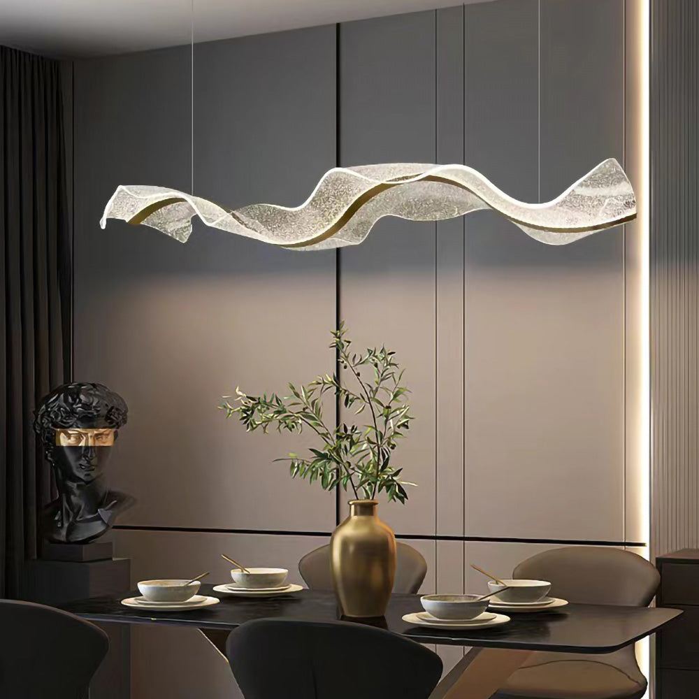 Contemporary Nordic LED Island Light Fixture - Stylish Designer Pendant for Modern Kitchens and Dining Spaces