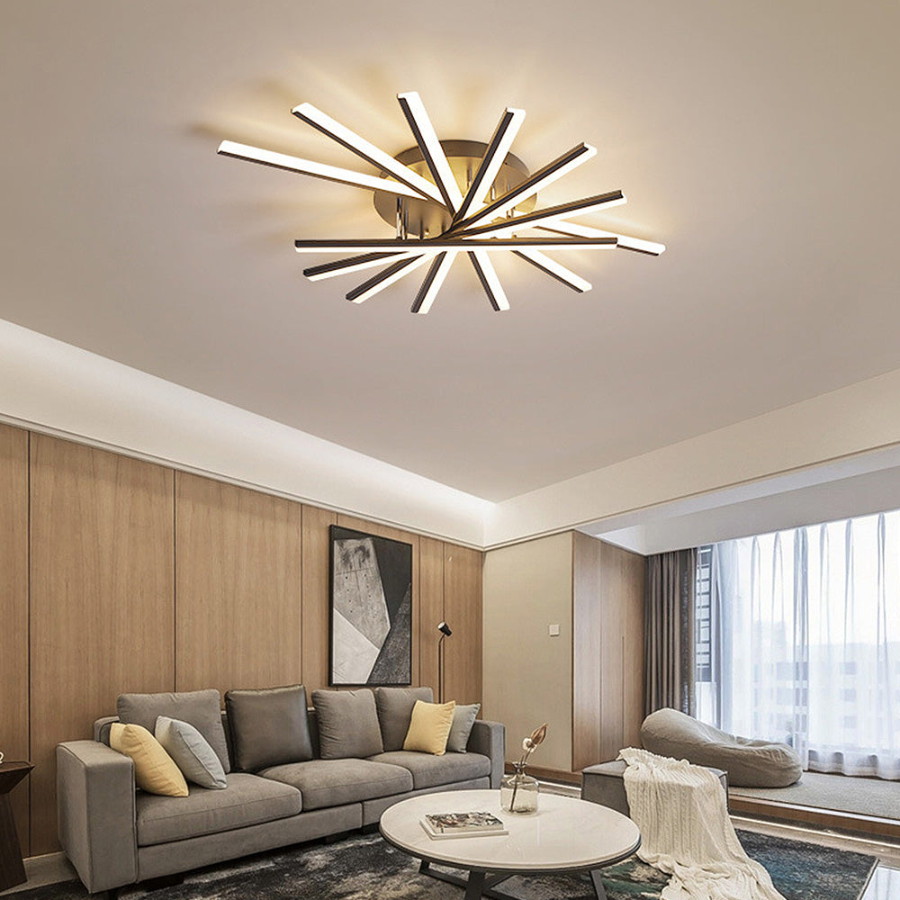 Nordic Minimalist Metal LED Ceiling Light: Stylish Creative Illumination for Modern Interiors