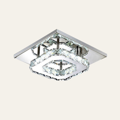 Ceiling Light Crystal LED Modern Flush Fixture