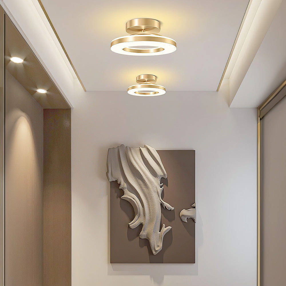 Contemporary Iron LED Ceiling Light for Hallways - Stylish Modern Illumination for Your Home Entrance and Corridors