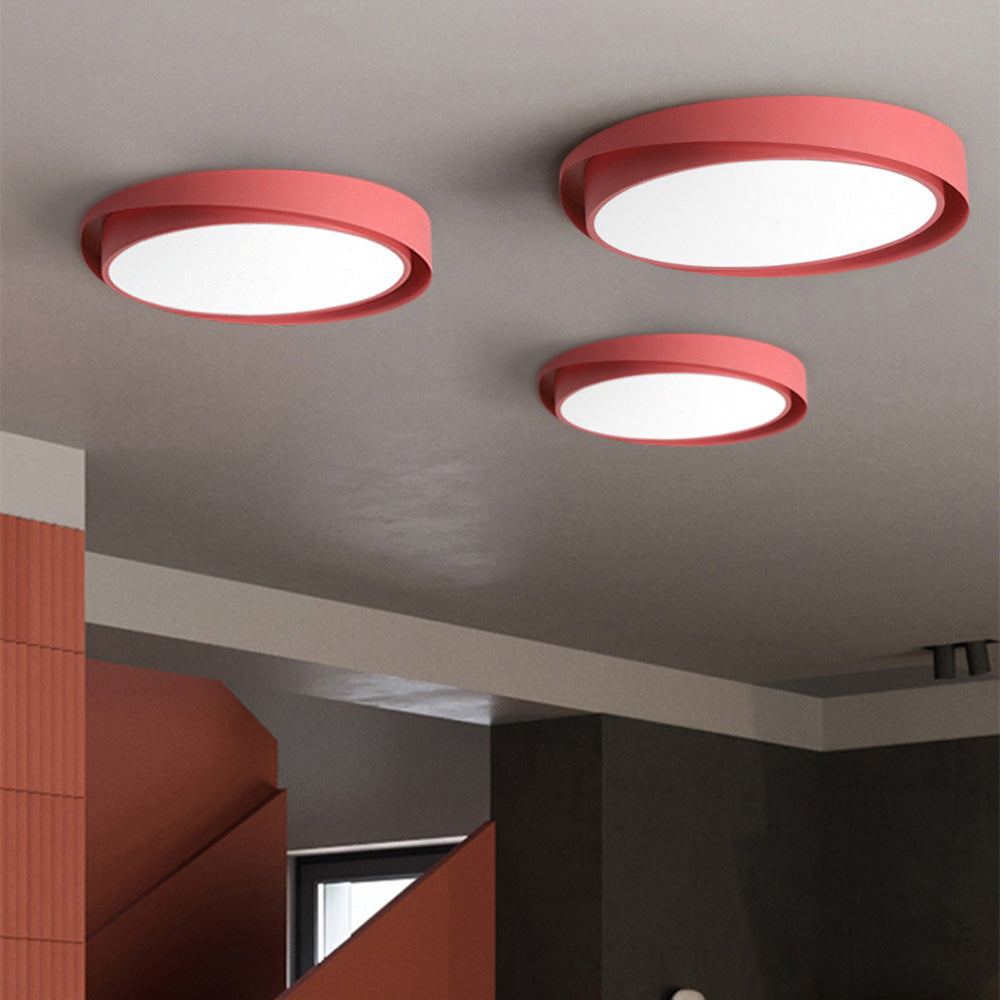 Vibrant Contemporary Round LED Ceiling Lights for Modern Spaces - Stylish Illumination for Your Home or Office