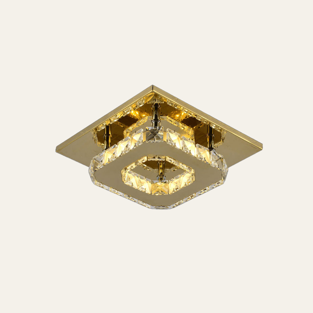 Ceiling Light Crystal LED Modern Flush Fixture